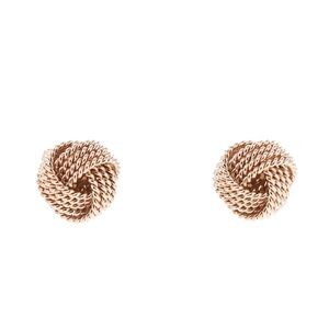 Tiffany & Co. Rose Gold Twist Earrings